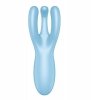 Masażer pochwy i łechtaczki z aplikacją Satisfyer Threesome 4 